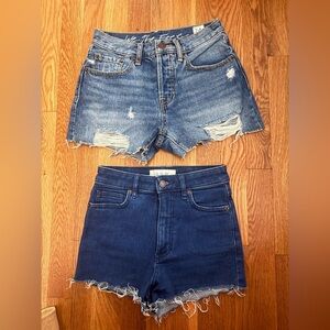 Free People High Waisted Denim Shorts Bundle size 24/25